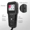 Qoltec 52489 Digitālais akumulatora analizators testētājs 3-in-1 ar LCD un daudzvalodu atbalstu 6V | 12V | 24V | 30Ah-200Ah