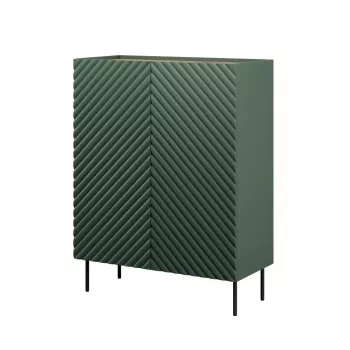 Plauktu komplekts cama meble ONDA ONDA 98×45×127 cm zaļš, stāvošs pie sienas novietojams skapis