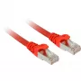 Tīkla kabelis Sharkoon Patch SFTP RJ-45 Cat.7a 7,5 m sarkans