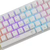 Mehāniskā spēļu tastatūra White Shark Wakizashi WAKIZASHI-2-US-W-BLUE — ASV izkārtojums, zilie slēdži