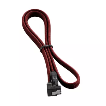 CableMod ModMesh - SATA kabelis - Serial ATA 150/300/600 - SATA (W) taisnleņķa uz SATA (W) - 60 cm - asins sarkans (CM-CAB-RSAT-N60KBR-R)