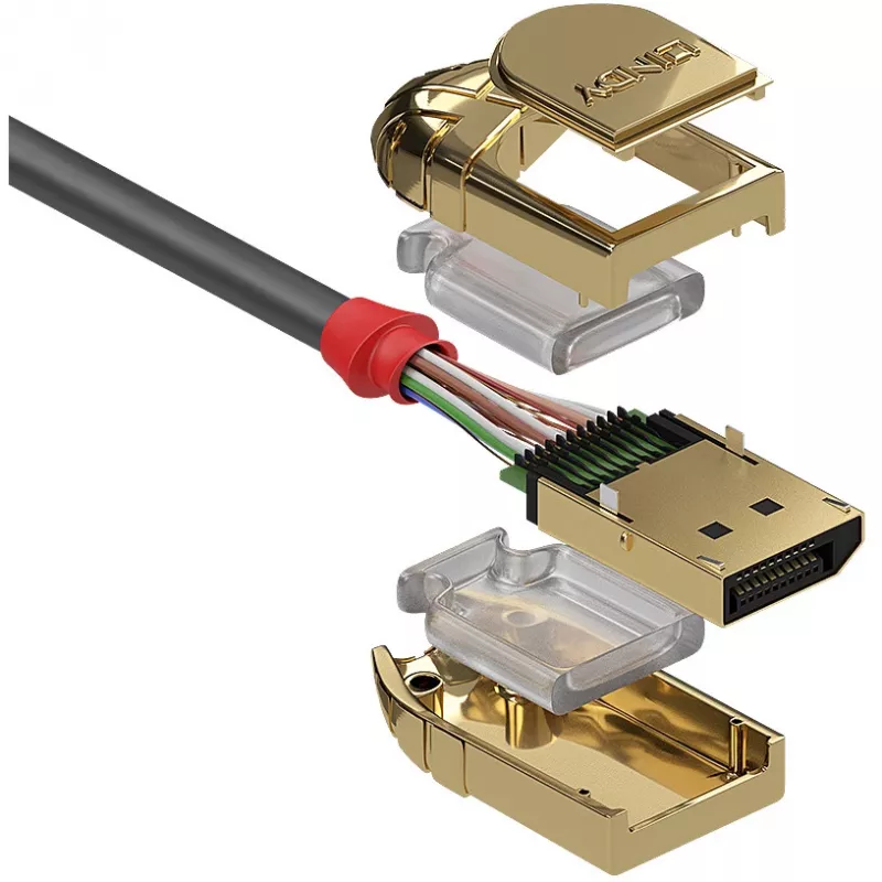 Lindy 10m DisplayPort 1.2 kabelis, Gold Line