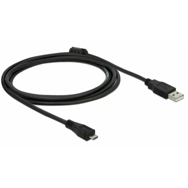 USB kabelis DeLOCK 82335 USB 2.0 2 m USB A Mikro-USB B melns