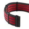 Strāvas kabeļu komplekts CableMod PRO Series ModMesh C-Series for Corsair RMi/RMx — melni/sarkani pīti kabeļi