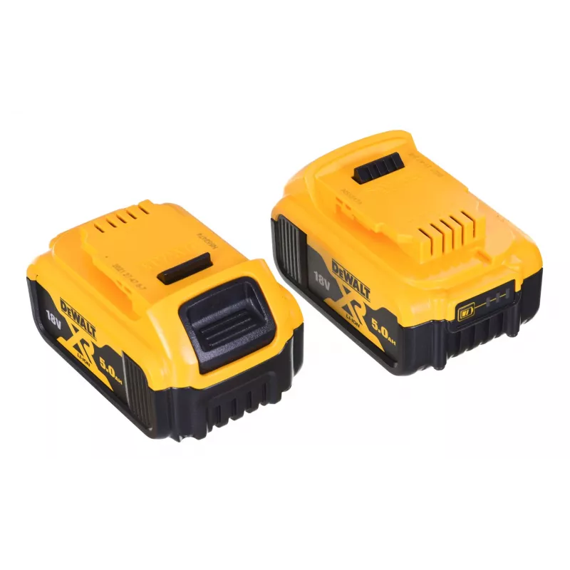 Elektroinstrumentu komplekts DeWALT DCK2080P2T-QW — 18V Li‑Ion 5Ah (2x), leņķa slīpmašīna DCG405, urbjmāšīna/skrūvgriezis, M14 slīpēšanas diska vītne, pārnēsāšanas kaste