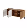 Kumode cama meble JUNGLE 152x40.5x74.5 cm — ozols wotan, melnas kājas, skaidu plātne
