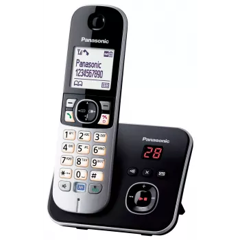 DECT telefons Panasonic KX-TG6821GB, melns
