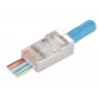 RJ45 STP Cat.5e taisnais kontaktdakša Alantec WT116 iepakojumā pa 100, ekranēts savienotājs 8P8C kabeļiem