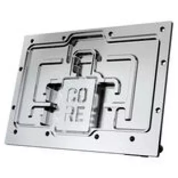 Grafikas karte Alphacool Core RX 9070 XT Taichi Transparent Chrome ar aizmugures plāksni