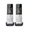 Gigaset COMFORT 500HX duo Analog/DECT telefons ar zvanītāja ID, melns, sudrabs