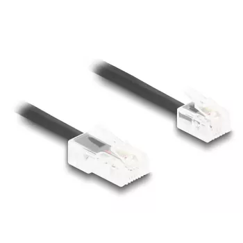 telefona kabelis DeLOCK 88479 2 m melns RJ-11 RJ-45