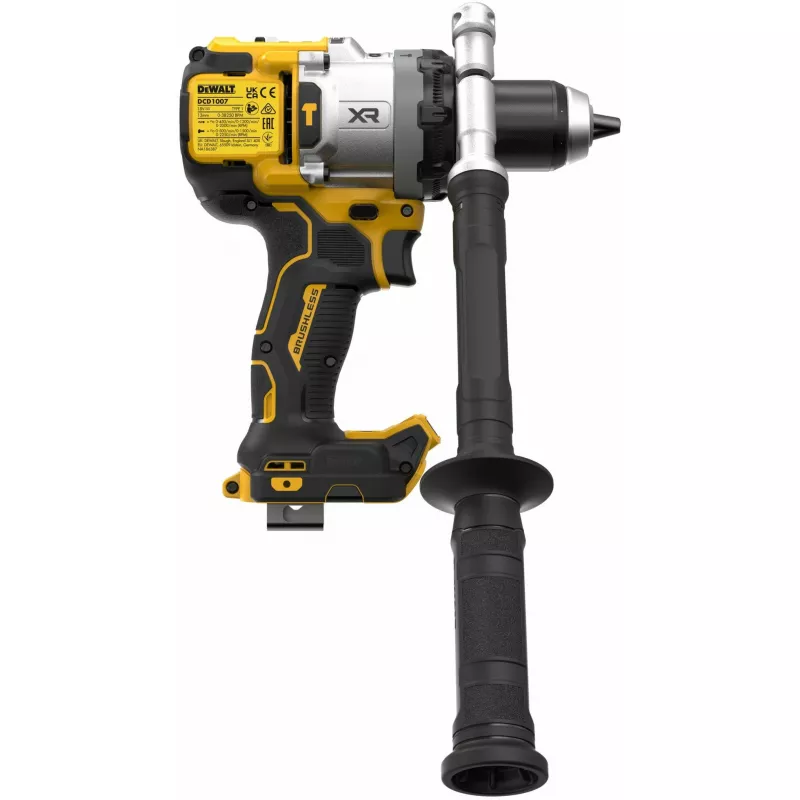 Bezvada urbjmašīna DeWalt DCD1007NT-XJ, 18V bezsuku, 3 ātrumu, 2250 apgr./min, bezatslēgas patrona (1.5–13 mm), 1.85 kg
