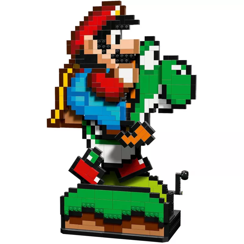 Konstrukcijas rotaļlieta LEGO Super Mario World Mario & Yoshi komplekts 71438 — interaktīvas figūras un būvējami spēles elementi