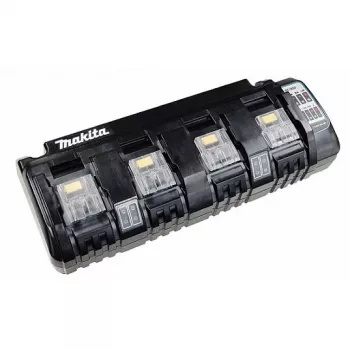 Makita DC18SF - akumulatora lādētājs - 4 x akumulatoru uzlāde - 3 A - 4 izejas porti (akumulatora pieslēgums)