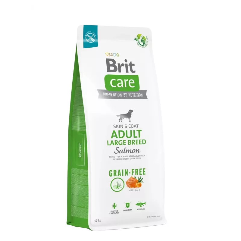 BRIT Care Adult Large Breed Salmon - sausā suņu barība - 12 kg