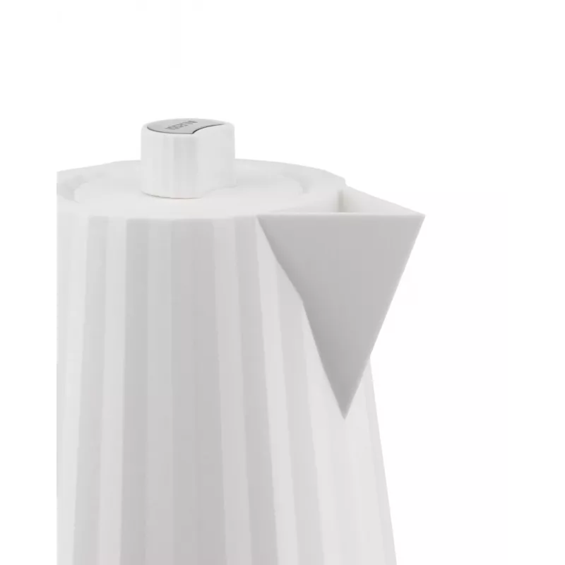 Alessi MDL06 B Plisēta elektriskā tējkanna, melna, eiro kontaktdakša