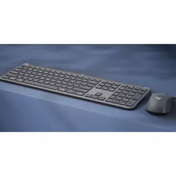 Logitech Signature Slim Combo MK950 biznesam - tastatūras un peles komplekts - 100% - pilna izmēra - bezvadu - Bluetooth 5.1 LE - QWERTZ - Šveice - grafīts (920-012503)