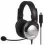 Koss SB45 USB austiņas ar vadu, galvas saite, birojam/zvanu centram, melna, sudraba