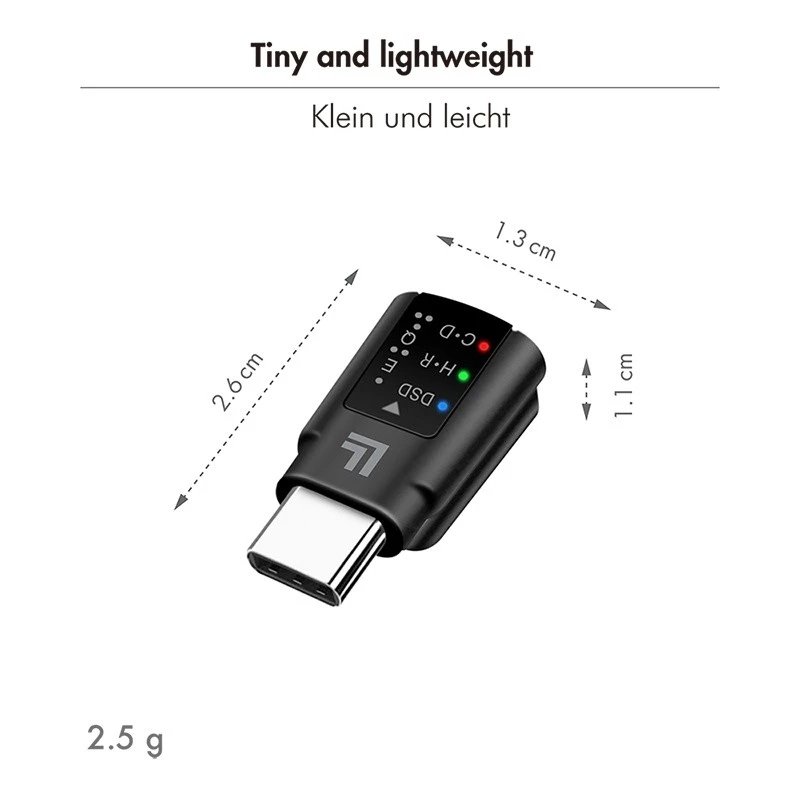 LogiLink USB-C DAC audio adapteris. USB-C/M uz 3,5 mm/F. Melns
