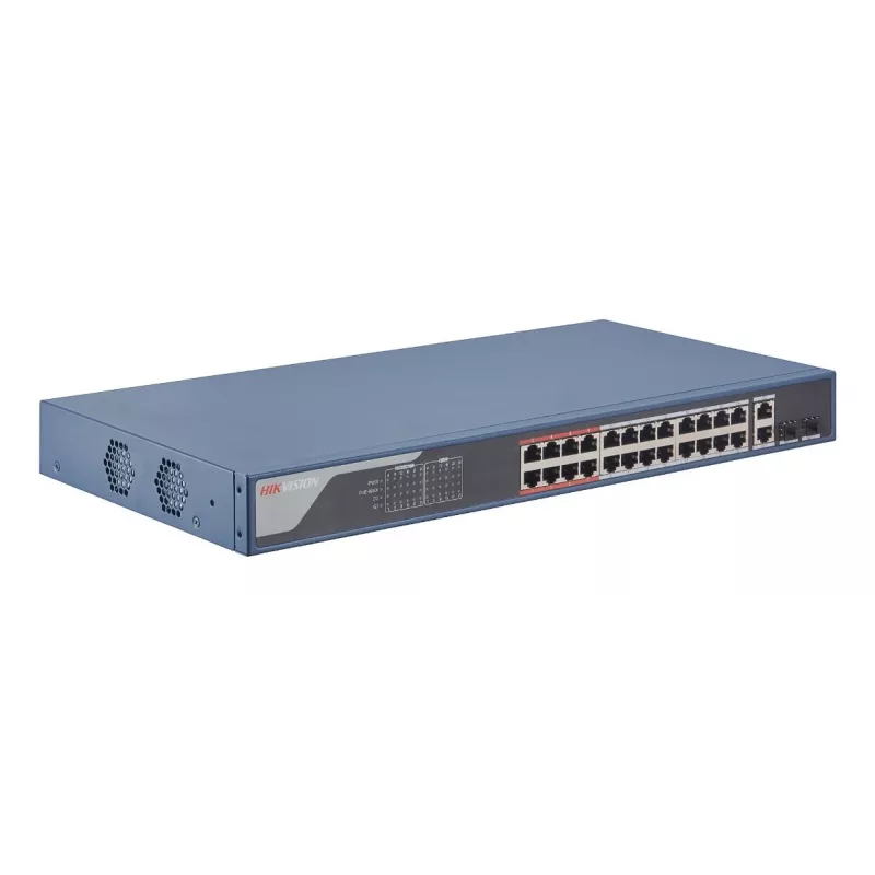 Tīkla slēdzis Hikvision DS-3E1326P-EI — 26 porti, 14,8 Gbps komutācijas jauda