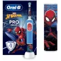 Oral-B | Vitality PRO Kids Spiderman | Elektriskā zobu birste ar ceļojuma maciņu | Uzlādējama | Bērniem | Zila | Iekļauto birstes galviņu skaits 1 | Zobu tīrīšanas režīmu skaits