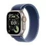 Smartwatch Apple Watch Ultra 3 GPS + Cellular 49mm Natural Titanium ar Blue Bright Trail Loop