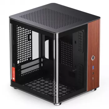 Datora korpuss Jonsbo TK-0, Mini-Tower, Mini-ITX, melns