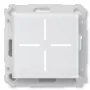 Smart glass push-button HomeMatic Homematic IP Glass push-button, 230 V, 868 MHz, balta, 54.5×54.5×29 mm