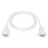 Assmann Zero-Modem savienojuma kabelis. D-Sub9 F/F. 1,8 m. snap-hoods. bēšs (AK-610100-018-E)