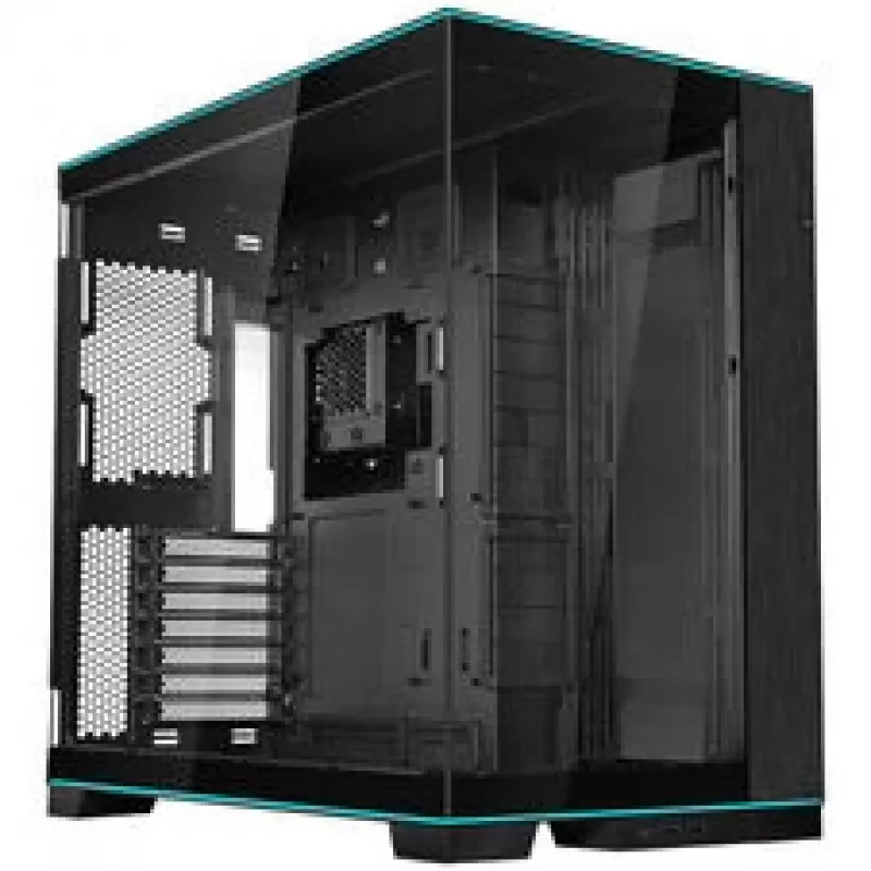 Lian Li O11 Dynamic EVO RGB PC korpusa komplekts, Midi-Tower, ARGB, rūdīts stikls + 3x UNI FAN SL-INF - melns