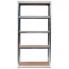 Topeshop Uzglabāšanas plaukts G9030 dārza instrumentu uzglabāšanas plaukts, brīvi stāvošs, cinkots tērauds, MDF