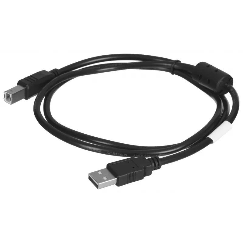 Lanberg CA-USBA-11CC-0010-BK USB kabelis 1 m 2.0 USB B Melns