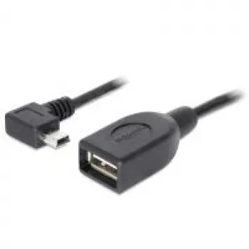 USB kabelis DeLOCK 83356 USB 2.0 0,5 m Mini-USB A USB A melns