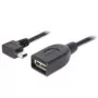 USB kabelis DeLOCK 83356 USB 2.0 0,5 m Mini-USB A USB A melns