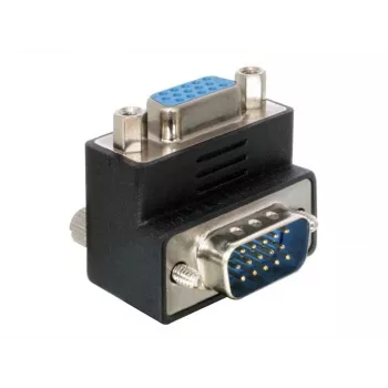 Delock Adapter VGA Plug/Socket 90°angled (65171)