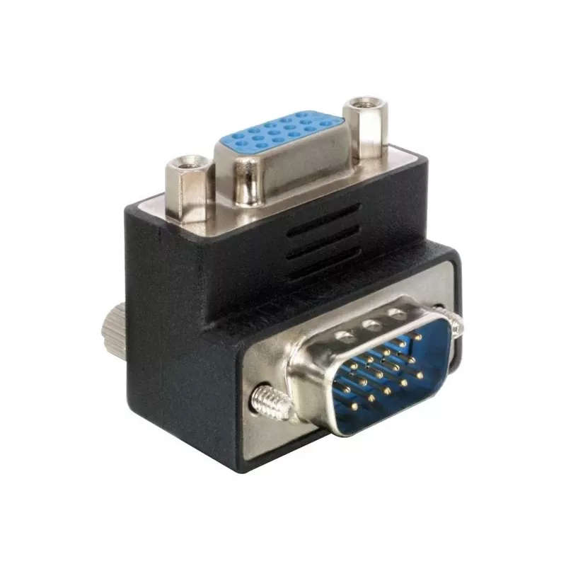 Delock Adapter VGA Plug/Socket 90°angled (65171)
