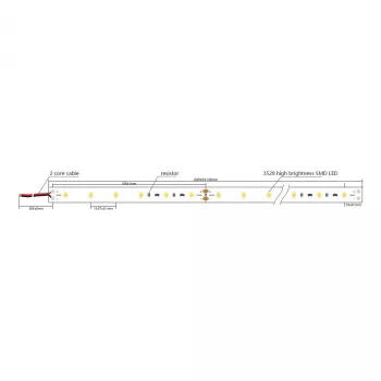 Synergy 21 LED Flex lente 2835 - 60 WW DC24V 96W IP20 ULS 20m