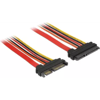 SATA kabelis DeLOCK 84919 0,3m SATA 22-pin Melns Oranžs Sarkans Dzeltens