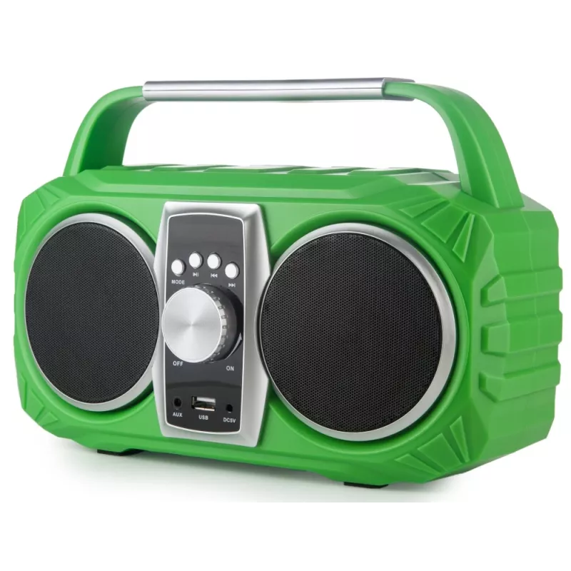 Radio pulkstenis PRIME3 Prime3 APR71GR Neon — modinātājpulkstenis ar FM radio un LED displeju