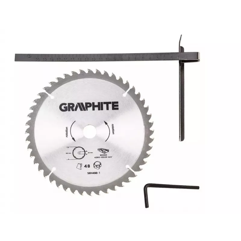 Ripzāģis Graphite 58G488 1200 W 185 mm