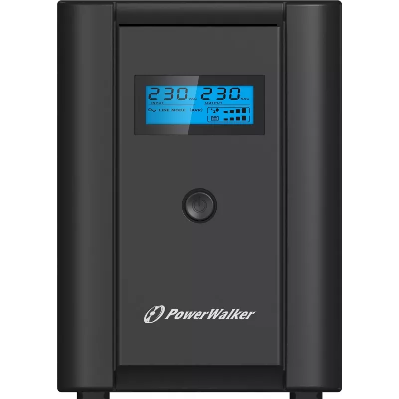 PowerWalker VI 1200 SHL Schuko nepārtrauktās barošanas avots (UPS) līnijinteraktīvs 1,2 kVA 600 W 4 maiņstrāvas kontaktligzdas