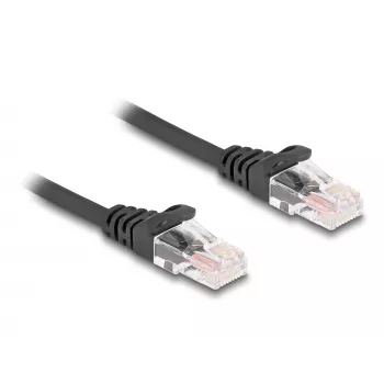 Tīkla kabelis DeLOCK RJ45 spirālveida kabelis vīrietis-vīrietis Cat.5e 1m melns