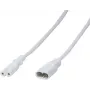 LogiLink - Strāvas pagarinātāja kabelis - IEC 60320 C8 uz IEC 60320 C7 - 2 m - Formēts - Balts