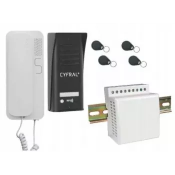 Domofons Cyfral Cosmo 1-TENANT Melns