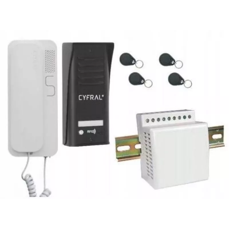 Domofons Cyfral Cosmo 1-TENANT Melns
