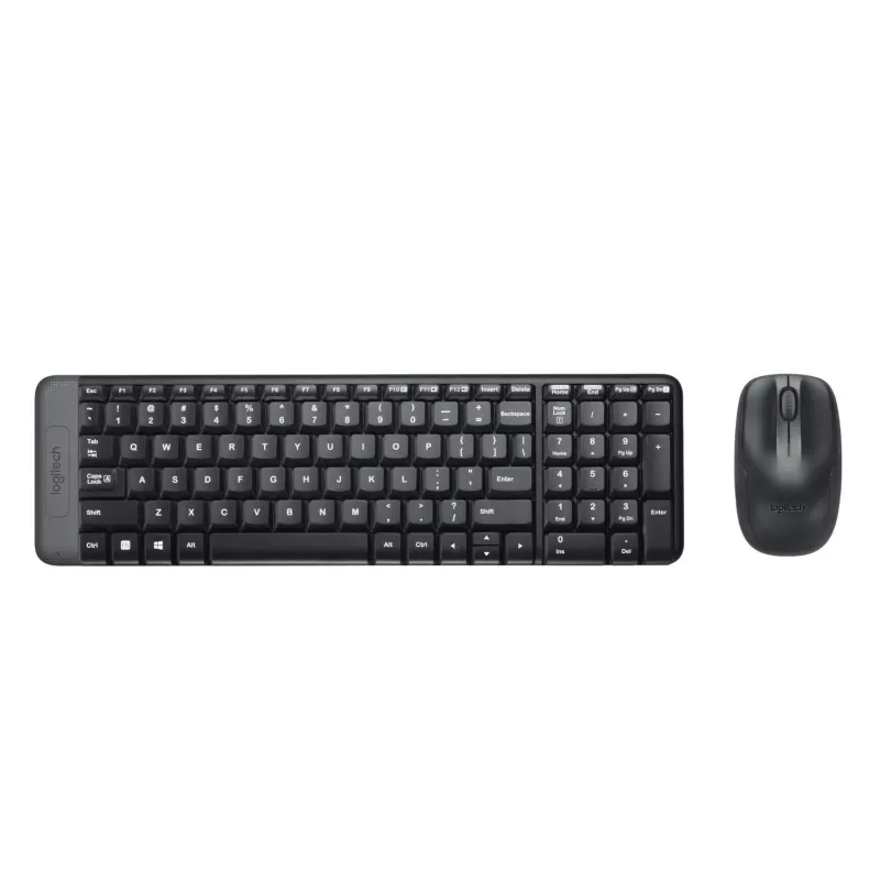 Logitech Wireless Combo MK220 - tastatūras un peles komplekts - bezvadu - 2,4 GHz - itāļu - tumši pelēks (920-003721)