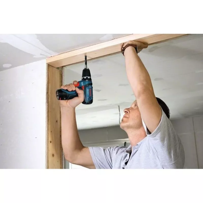 Bosch GSR 10,8-2-LI Professional Keyless Melns, Melns, Zils