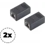 Adapteris ShiverPeaks modulārais ielāpu savienotājs Cat. 6A 08-01041-2, RJ45 iekšējā savienojuma savienotājs