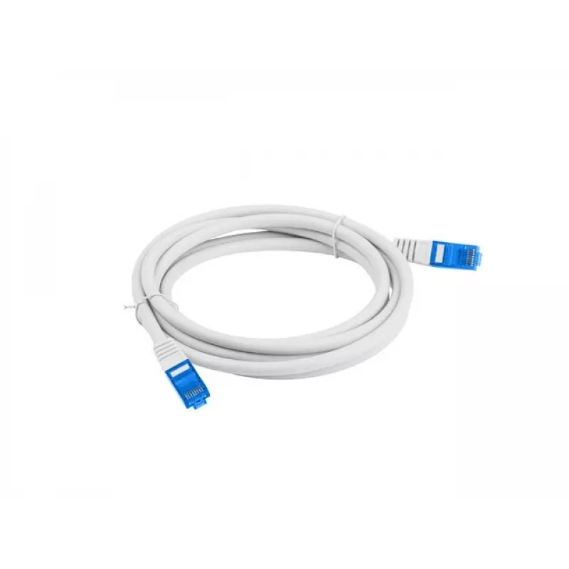 Tīkla kabelis LANBERG Cat6a S/FTP PCF6A-10CC-0100-S, 1 m, RJ-45, pelēks, LSZH, 500 MHz