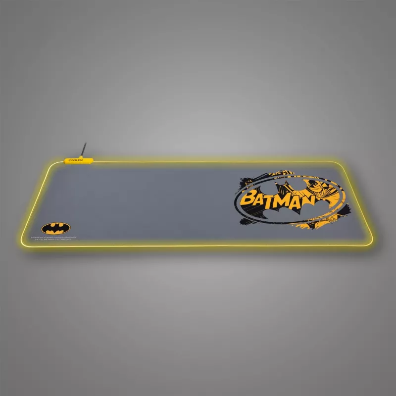FR-TEC BATPCMPAD Datorpeles paliktnis Gaming Mouse Pad Melns - Pelēks - Dzeltens (BATPCMPAD)
